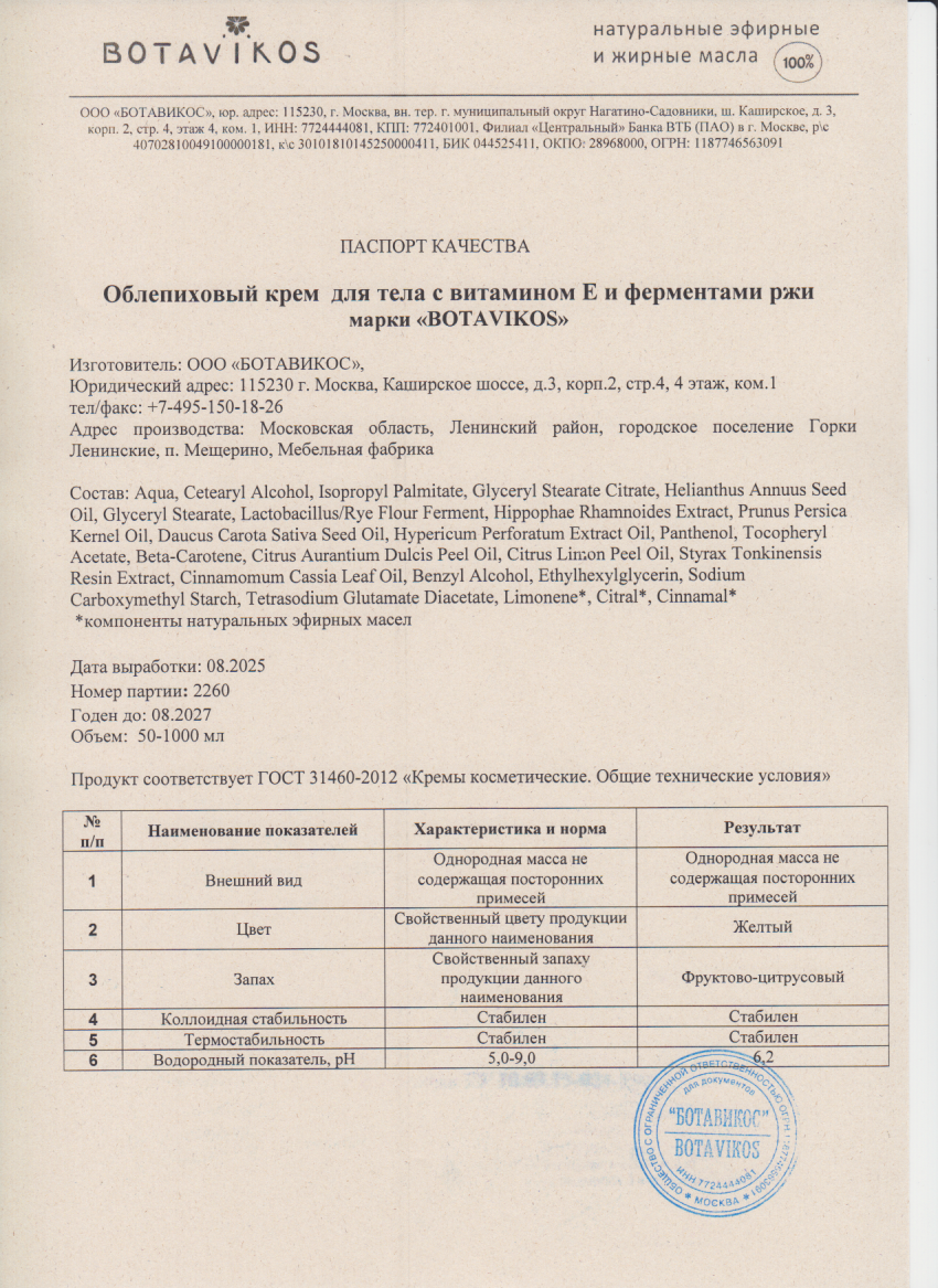 Паспорт №082025